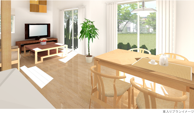 livingdining リビングダイニング（ナチュラルブリーズ）写真